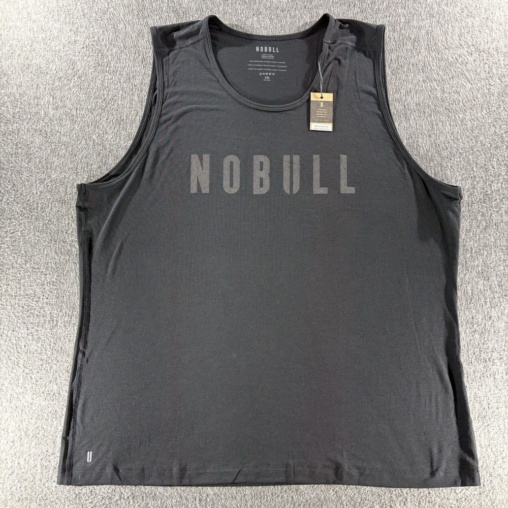 NOBULL Men's Workout Gym Tank Top Black Size 2XL XXL